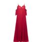 CLEARANCE - Red Cold-Shoulder Lace Dress