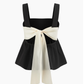 White Back Bow Top