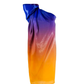 Glass Ombre Blue Orange One Dress