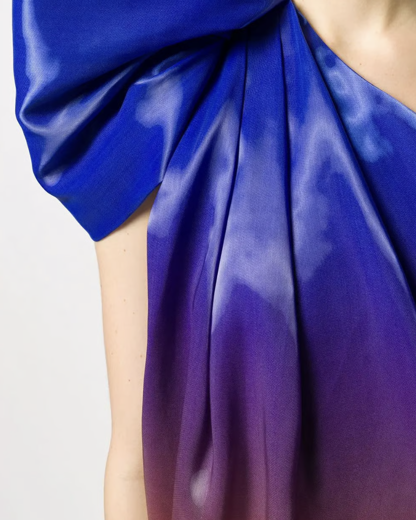 Glass Ombre Blue Orange One Dress