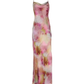Abstract Floral Spaghetti Dress