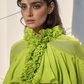 Summer Lime Ruffle Top