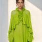 Summer Lime Ruffle Top