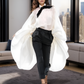 LUXE White Exaggerated Balloon Top