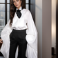 LUXE White Exaggerated Balloon Top