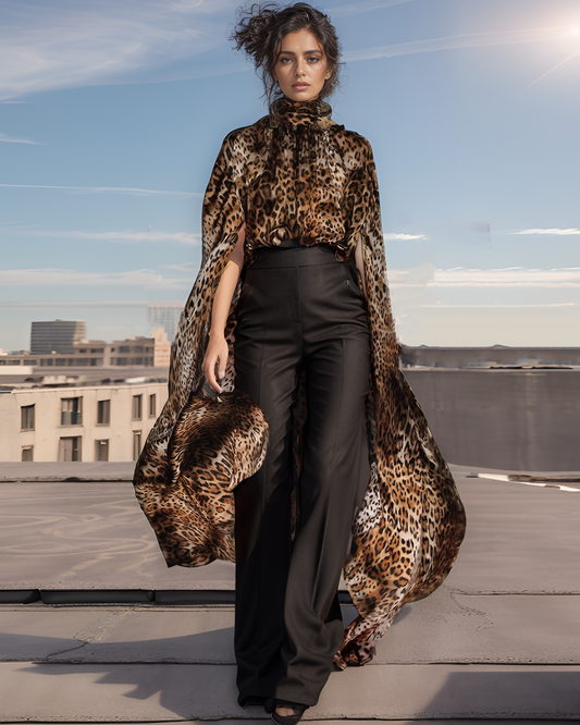 Leopard Drama Top