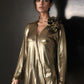 Bronze Ruffle Drama Top