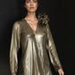 Bronze Ruffle Drama Top