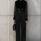Black Sheer Panel Shirt