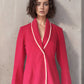 Pink Wrap Blazer Top