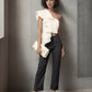 White One Shoulder Ruffle Top