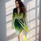 Green Yellow Ombre Skirt