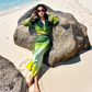 Green Yellow Ombre Skirt