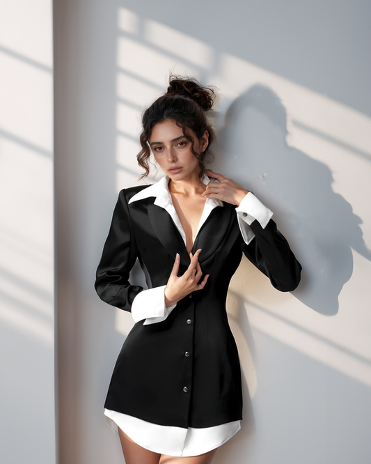 Blazer Shirt Dress