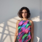 Northern Lights Handkerchief Top