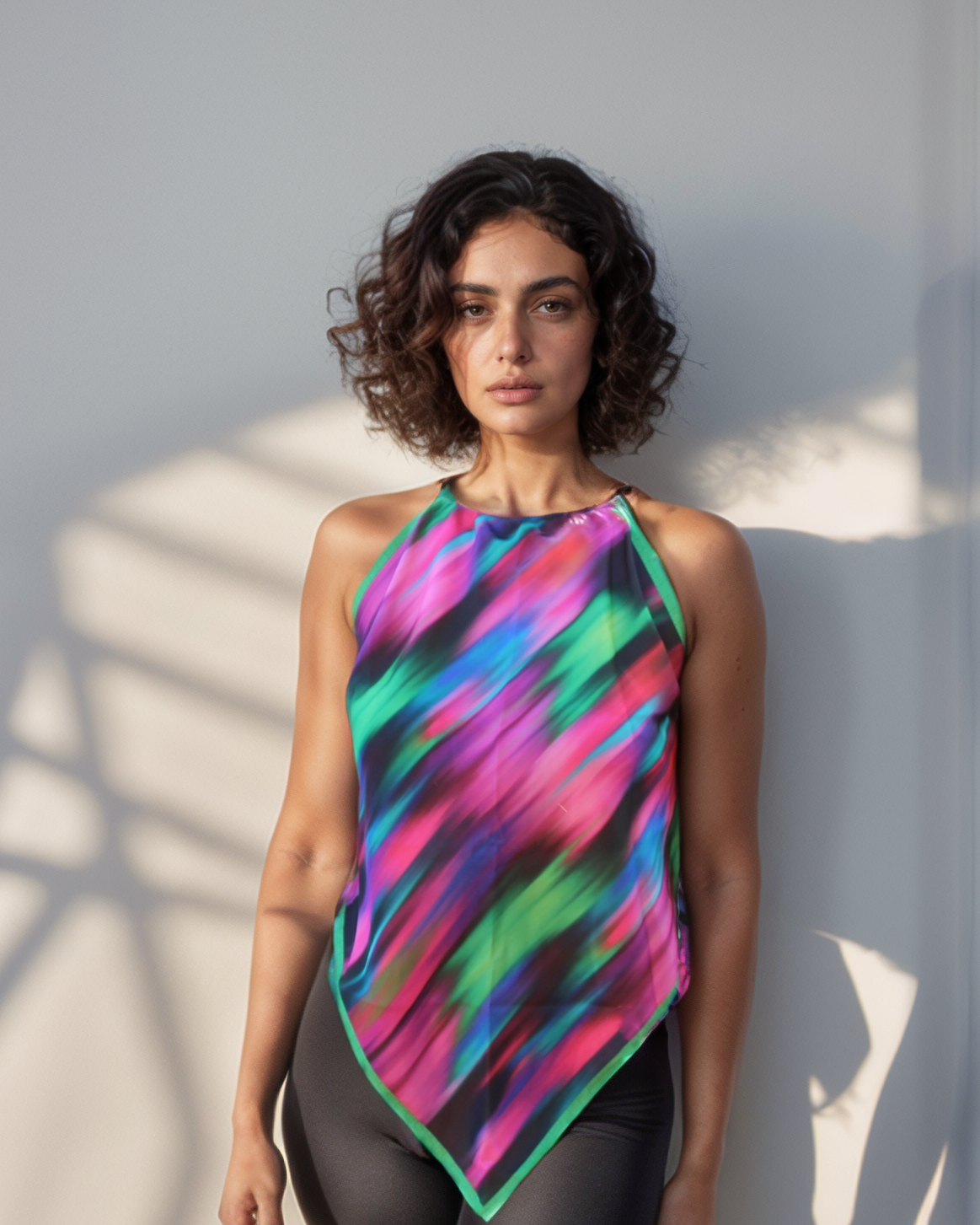 Northern Lights Handkerchief Top