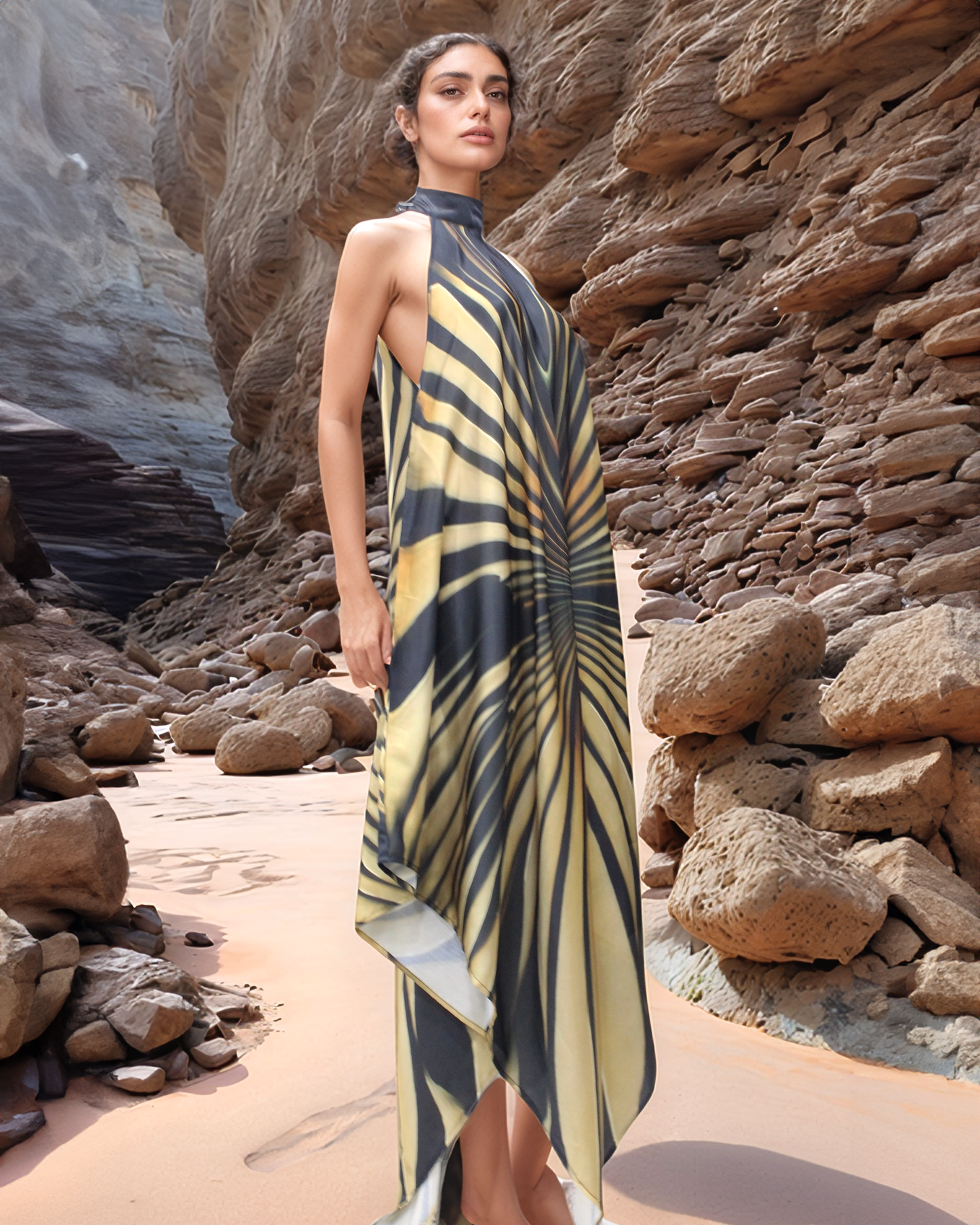 Monarch Tiger Handkerchief Dress