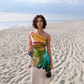 Flora Hand Painted Cream Gown