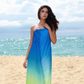 Blue Yellow Ombre Tube Gown