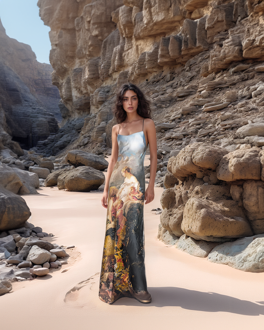Renaissance Vintage Spaghetti Dress