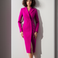 CLEARANCE Fuscia Blazer Midi