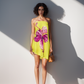 Hibiscus Lime Mini Dress