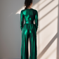 Emerald Metallic Vintage Jumpsuit
