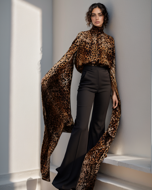 Leopard Drama Top