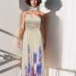 LUXE FlowerPaint Tube Gown