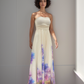 LUXE FlowerPaint Tube Gown