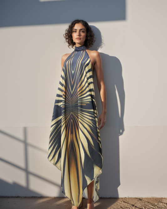 Monarch Tiger Handkerchief Dress