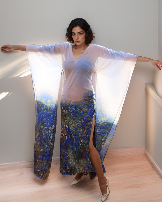 CLEARANCE Flower WaterPaint Kaftan Cover