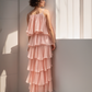 LUXE Pink Ruffle Maxi
