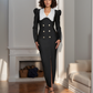 LUXE Vintage White Collar Gown