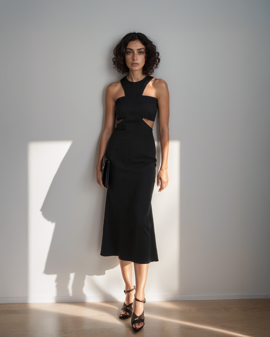 LUXE Velvet CutOut Dress