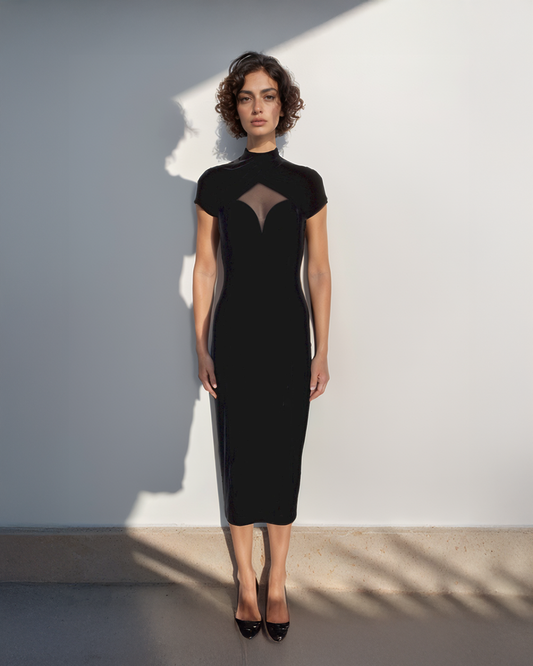 Décolletage Cut Out Dress