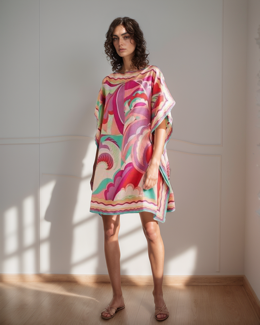 Tropical Abstract Kaftan