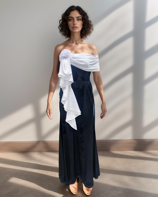 LUXE Velvet BW Rose One Gown
