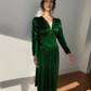 Emerald Vintage Wrap Dress
