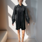 Black Sheer Shirt Dress