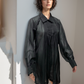 Black Sheer Shirt Dress