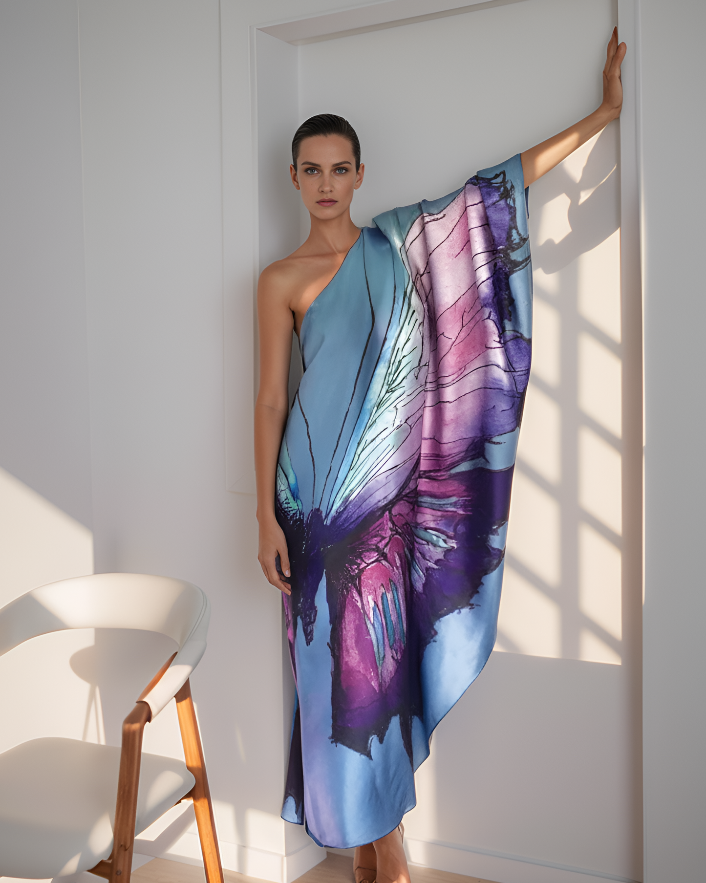 Blue ButterFly One Dress