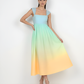Ombre Blue Yellow Pastel Midi