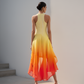 Ombre Yellow Orange Pastel Dress