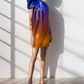 Glass Ombre Blue Orange One Dress