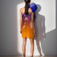 Glass Ombre Blue Orange One Dress