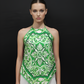 Majolica Green Handkerchief Top