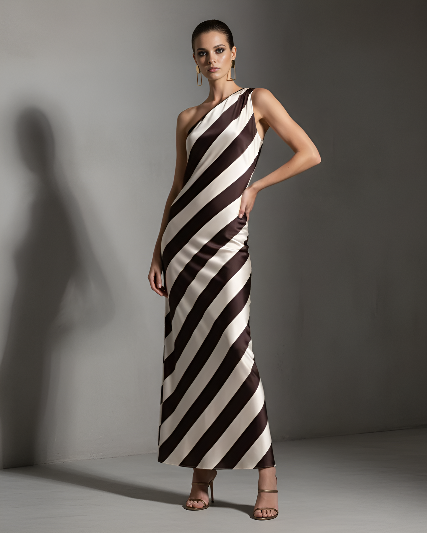 Striped One Gown