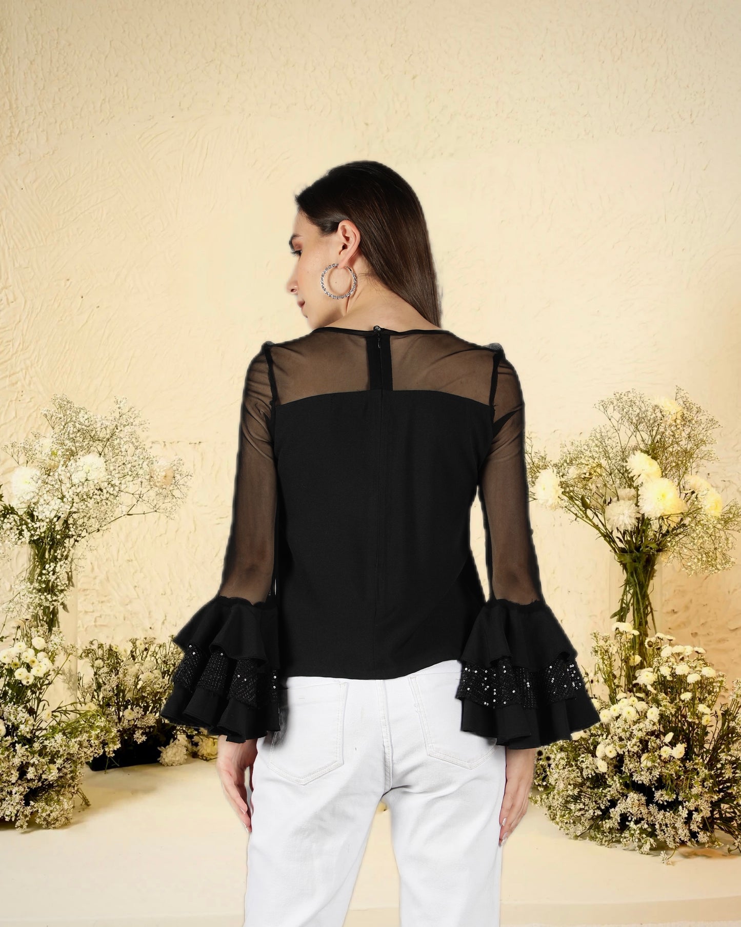CLEARANCE - Cher Ruffle Top