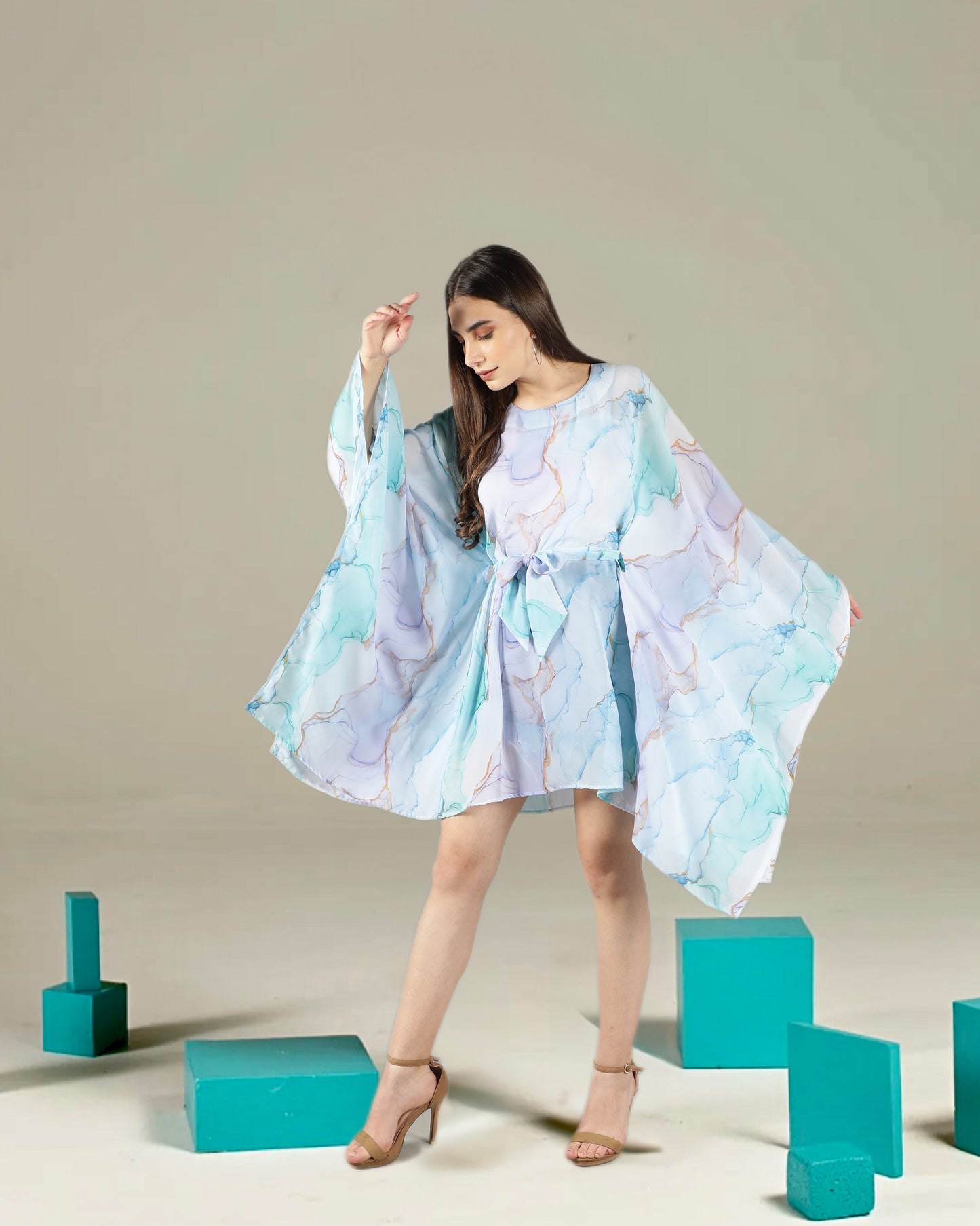 CLEARANCE - Marble Kaftan Dress